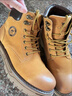 骆驼（CAMEL）【王俊凯同款】加绒马丁靴男鞋秋冬新款大黄靴女户外工装登山靴子 GE122W7757T 金黄色（男款） 44 实拍图