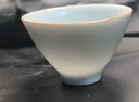 苏氏陶瓷（SUSHI CERAMICS）卵青冰花功夫茶杯开片冰裂品茗杯六个简装 实拍图
