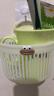 可爱壁挂式收纳篮多功能厨房浴室小挂篮免打孔挂墙首饰盒小号 白色大嘴挂壁收纳盒 实拍图