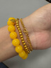 喜上眉梢喜饰黄金古法金珠999足金散珠硬金光面磨砂转运珠路路通圣诞礼物 5.5mm重工古法珠单颗 0.75g 实拍图