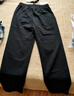 安踏（ANTA）运动裤男2025秋冬季新款直筒宽松男士休闲裤子男款青少年纯棉卫裤 黑色（常规直筒-拉链口袋-刺绣） 3XL /190(180-200斤） 实拍图