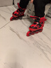 聪捷溜冰鞋儿童全套装男童女童男孩女孩专业轮滑鞋滑冰旱冰初学者直排 红色【全闪】背包护具头盔大礼包 M 中码32-37（适合平时30-35） 实拍图