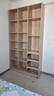 全友家居 北欧原木风家具三门书柜半开放式收纳储物柜子客厅展示柜 实拍图