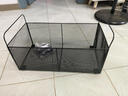 林家小子学生书箱书桌收纳盒整理箱书包放置神器带轮书筐大容量铁艺储物箱 【移动款】黑色大号 实拍图