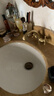 玺沐居（shemou）仿古水龙头冷热复古全铜欧式古铜色面盆洗脸盆洗手盆龙头家用台盆 仿古小弯款 实拍图
