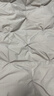 无印良品100%白鹅羽毛绒丝被子冬被约6.6斤【填充2000g】220*240cm扭花灰 实拍图