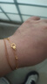 中国黄金（CHINA GOLD）双层满天星黄金手链女999足金母亲节礼物520送女朋友礼物 金重约2.5g【双层星星手链】 实拍图