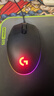 罗技（G）G102第二代游戏鼠标 RGB流光灯效鼠标 轻量化  游戏级8000DPI传感器 黑色 200-8000DPI 实拍图
