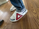 匹克态极拖鞋春夏新款男士篮球运动外穿拖鞋官方防滑居家情侣沙滩鞋 米白/藏青 42 实拍图