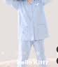 Hello Kitty儿童睡衣女童家居服秋装2026新款洋气中大童纯棉套装春季长袖童装 【玉桂狗】晴空蓝018 170 cm妈妈可穿，体重110斤以内） 实拍图