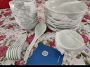 景德镇（jdz）陶瓷餐具整套中式影青碗盘套装家用餐具乔迁之喜高档新婚礼物流影 实拍图