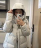 LULUWunder Puff 五格加厚服运动休闲可拆卸夹克外套女 五格骨白色服 均码 2码  建议80-90斤 实拍图