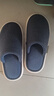 优调棉拖鞋男软底舒适居家抗菌保暖防滑静音大码地板拖鞋冬 藏青42-43 实拍图