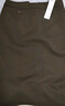 百图betu女装冬新款半身裙复古斜纹高腰显瘦开叉半身裙女2311T63 咖啡色 M 实拍图