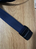 无铁尼龙腰带过安检无金属裤带户外平滑塑料扣帆布皮带牛仔工作 宝蓝【一条装】 实拍图