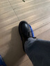 阿猫顿 厨师鞋男防滑防水厨房男士小黑鞋工作上班皮鞋男百搭风小皮鞋男 黑色基础款 41 实拍图
