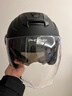 凤凰（Phoenix）新国标A类3C认证电动车摩托车头盔双镜片防雾防风保暖哑黑 男女四季通用电瓶车3/4半盔冬季安全帽 实拍图