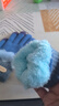 逐港儿童手套男童五指冬季保暖毛线针织分指时尚男孩小学生冬天加厚绒 蓝色【双层加绒】 实拍图