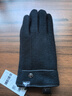 七匹狼（SEPTWOLVES）手套男冬季纯羊毛加绒加厚触屏骑行装备冬天防风防寒保暖 经典款黑色 实拍图