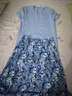 欧莎（OSA）气质优雅连衣裙子女夏季2025新款碎花半身裙子套装两件套 蓝色B（后腰加橡筋） M 实拍图