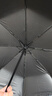 C'mon 全自动晴雨伞三折遮阳伞太阳伞女防紫外线男士商务伞 黑胶黑色 实拍图