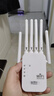 wifi信号放大器增强穿墙王网络5g无线路由扩展网口千兆双频中继器 六天线增强款】免安装】强穿墙 实拍图