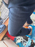 真维斯（Jeanswest）王一博代言牛仔裤男秋冬新款天丝舒适修身直筒高端潮牌休闲裤子男 深蓝【天丝常规】 31 码(2尺4) 【建议120-130斤】 实拍图
