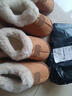 2025年冬季新款毛毛厚底增高雪地靴加绒加厚保暖大码毛一体雪地靴 6609棉鞋--黄色 38 -39适合37-38 实拍图
