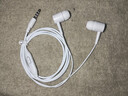 【爆款】重低音入耳式 有线耳机 时尚线控3.5mm手机电脑MP3通用 学生游戏耳机可通话音乐耳机 简约白色（活动款） 实拍图