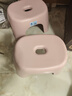 椅子奶油风家用小凳子加厚塑料凳可叠放耐用儿童凳学生寝室矮凳 樱花粉1个 实拍图