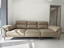 全友家居 真皮沙发大象耳朵头层牛皮艺大户型实木内架直排沙发 实拍图