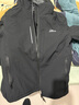 美津浓户外梭织风衣男士单层防风连帽外套男 黑色【抓绒款】 L  实拍图