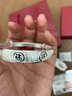 中国黄金【送妈妈礼物】银手镯送妈妈足银999实心生日礼物老人长辈妈妈款 【999足银】百福镯【30g】 实拍图