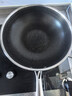 炊大皇 炒锅 304不锈钢炒菜锅煎锅 平底不粘炒锅32cm 可立可视盖不挑灶 实拍图