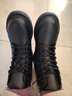 回力（Warrior）官方马丁靴女鞋秋冬保暖高帮英伦风厚底靴子女士潮流百搭皮靴39 实拍图