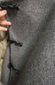 三彩【100绵羊毛】2025冬季新款双面呢大衣短款牛角扣盘扣M 深邃灰 M 160/84A 实拍图