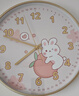 BBA挂钟创意卡通钟表挂表可爱家用客厅儿童房挂墙时钟萌萌兔30cm 实拍图