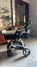 纽贝耳newber婴儿车 婴儿推车 婴儿车0-3岁用折叠可坐可躺带减震 可换向 黑白 防风保暖罩+防蚊罩+护脊板 实拍图
