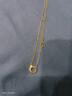 周六福5G黄金项链女小猫足金链坠吊坠 计价AW065013 约2.23g 40+2.5cm  实拍图