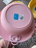 CHAHUA茶花 塑料盆 25.5cm1只装小号抗菌洗脸盆方形洗脚洗衣服盆 粉色* 实拍图
