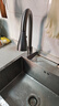 四季沐歌厨房水龙头抽拉式枪灰色冷热不锈钢小蛮腰三功能洗菜盆水槽水龙头 实拍图