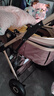 ANGI BABY婴儿推车可坐可躺婴儿车轻便折叠新生儿减震高景观双向儿童手推车 顶配香槟金【一键收车+PU橡胶轮] 实拍图