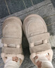 热风（Hotwind）女鞋雪地靴加绒保暖勃肯鞋居家通勤秋冬新款外穿魔术贴乐福鞋棉鞋 08杏色 37 (235mm) 实拍图