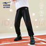 鸿星尔克（ERKE）童装男女童长裤儿童加厚针织长裤保暖正黑150 实拍图