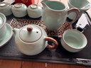 不拙汝窑茶具整套盖碗茶壶茶杯茶盘茶具套装天青悦禾11头古窗泡茶套装 实拍图