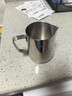 CLITON 咖啡拉花杯尖嘴拉花缸加厚304不锈钢打奶泡杯 带刻度350ML拉花杯 实拍图