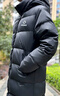 准者（RIGORER）长款羽绒服男2025春季新款连帽保暖防风加厚运动户外休闲情侣外套 纯正黑 3XL (190) 实拍图