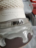 FILA 斐乐官方女鞋CARROT摩登板鞋萝卜鞋休闲厚底鞋子女 初雪白/黑-PB 38 实拍图