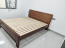 优卡吉胡桃木中式实木床1.8米x2米主卧双人床储物床1922 1.8米框架 实拍图