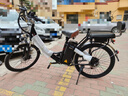 飞鸽（FG FLYING PIGEON）电助力自行车可提锂电池电动自行车男女士成人代步电瓶车电单车 【24寸】耀影黑-高速电机-7级变速（身高165以上骑行） 12Ah-A品电芯-纯电续航≤30公里 实拍图